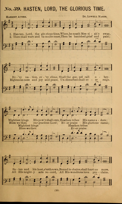 The Gospel Temperance Hymnal and Coronation Songs page 39