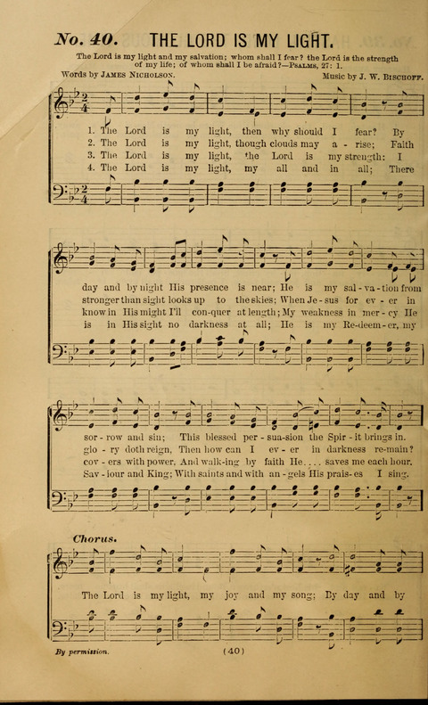 The Gospel Temperance Hymnal and Coronation Songs page 40