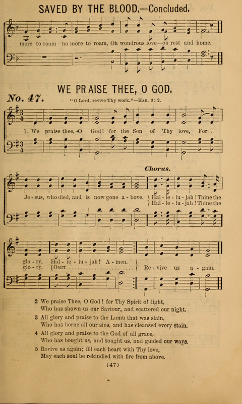 The Gospel Temperance Hymnal and Coronation Songs page 47