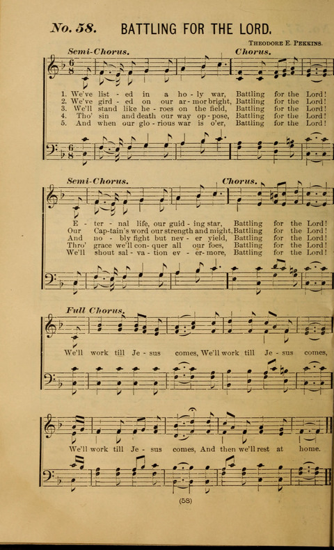 The Gospel Temperance Hymnal and Coronation Songs page 58