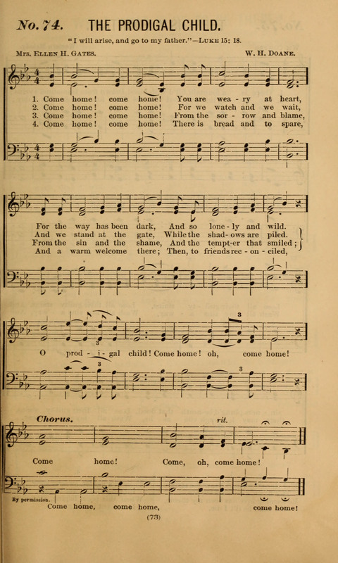 The Gospel Temperance Hymnal and Coronation Songs page 71