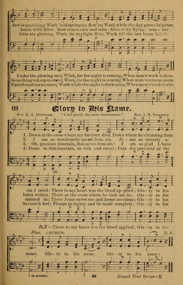 Gospel Tent Songs page 68