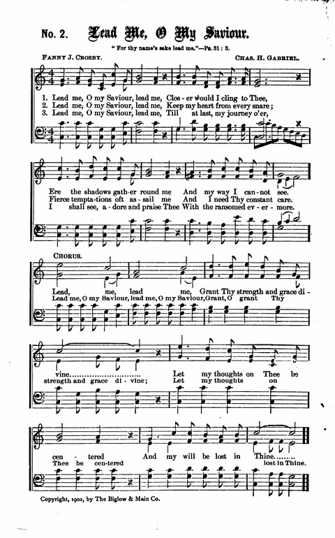 Gospel Tent Songs: Selected by F. H. Jacobs and I. Allan Sankey at the request of the Evangelistic Committee of Greater New York page 2