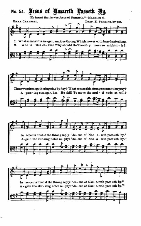 Gospel Tent Songs: Selected by F. H. Jacobs and I. Allan Sankey at the request of the Evangelistic Committee of Greater New York page 54