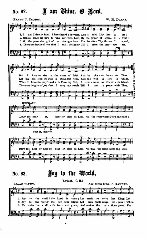 Gospel Tent Songs: Selected by F. H. Jacobs and I. Allan Sankey at the request of the Evangelistic Committee of Greater New York page 62