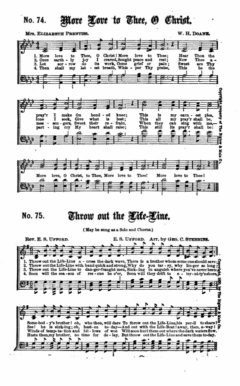 Gospel Tent Songs: Selected by F. H. Jacobs and I. Allan Sankey at the request of the Evangelistic Committee of Greater New York page 70