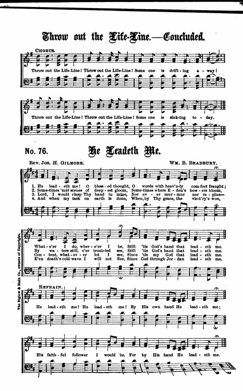 Gospel Tent Songs: Selected by F. H. Jacobs and I. Allan Sankey at the request of the Evangelistic Committee of Greater New York page 71