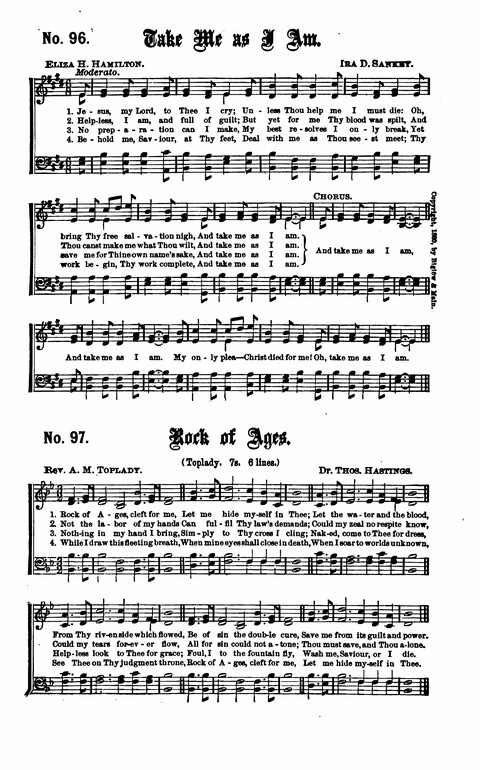 Gospel Tent Songs: Selected by F. H. Jacobs and I. Allan Sankey at the request of the Evangelistic Committee of Greater New York page 86