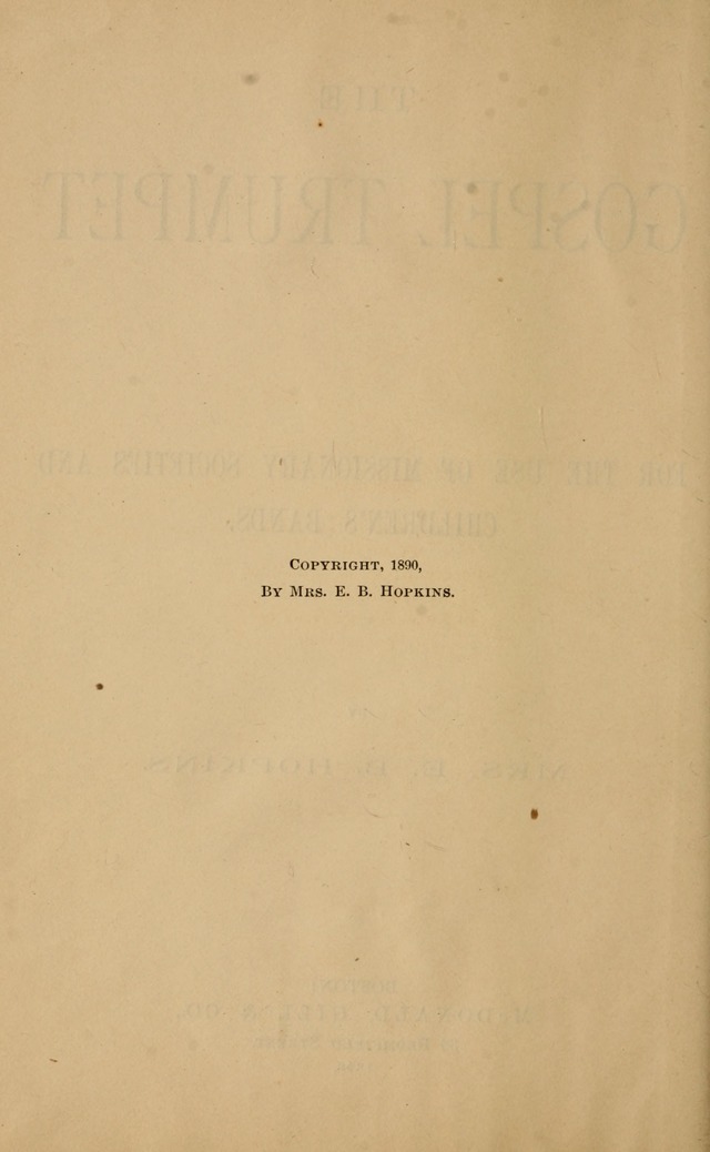 The Gospel Trumpet: for the use of missionary societies and children