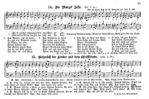 Das geistliche Volkslied: Sammlung geistlicher Lieder für außergottesdienstliche Kreise in vierstimmigem Satze, zugleich asl Begleiterin der "Kleine Missionsharfe" (10. Auflage) page 11