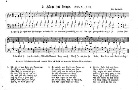 Das geistliche Volkslied: Sammlung geistlicher Lieder für außergottesdienstliche Kreise in vierstimmigem Satze, zugleich asl Begleiterin der "Kleine Missionsharfe" (10. Auflage) page 2