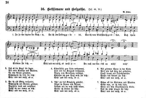 Das geistliche Volkslied: Sammlung geistlicher Lieder für außergottesdienstliche Kreise in vierstimmigem Satze, zugleich asl Begleiterin der "Kleine Missionsharfe" (10. Auflage) page 26