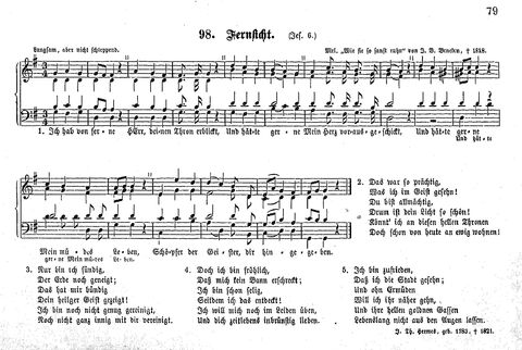 Das geistliche Volkslied: Sammlung geistlicher Lieder für außergottesdienstliche Kreise in vierstimmigem Satze, zugleich asl Begleiterin der "Kleine Missionsharfe" (10. Auflage) page 79