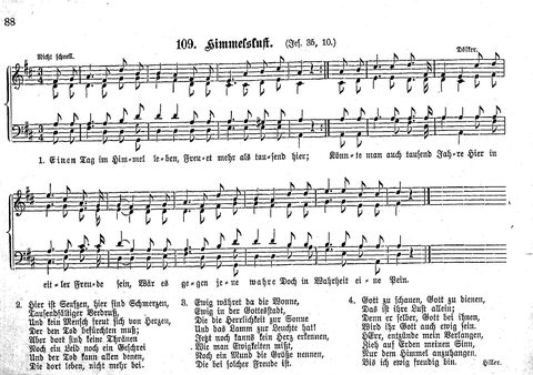 Das geistliche Volkslied: Sammlung geistlicher Lieder für außergottesdienstliche Kreise in vierstimmigem Satze, zugleich asl Begleiterin der "Kleine Missionsharfe" (10. Auflage) page 88