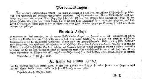 Das geistliche Volkslied: Sammlung geistlicher Lieder für außergottesdienstliche Kreise in vierstimmigem Satze, zugleich asl Begleiterin der "Kleine Missionsharfe" (10. Auflage) page i