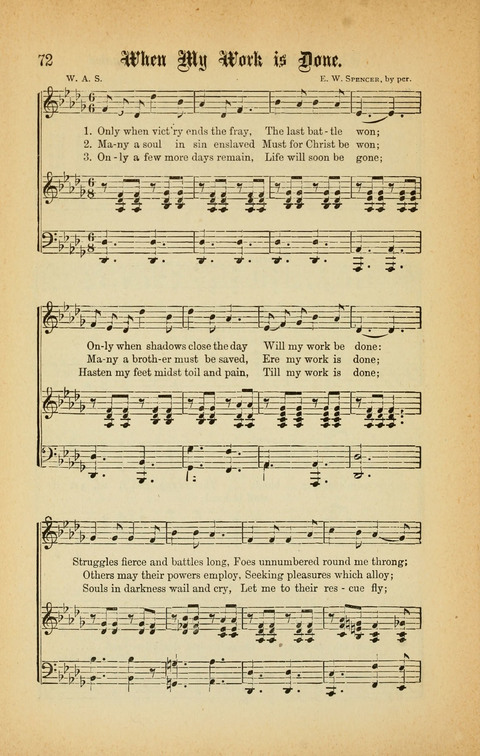 Good Will : A Collection of New Music for Sabbath Schools and Gospel Meetings page 70