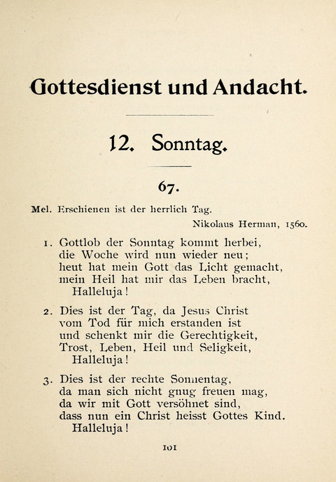 Gesangbuch der Zionsgemeinde zu Baltimore page 101