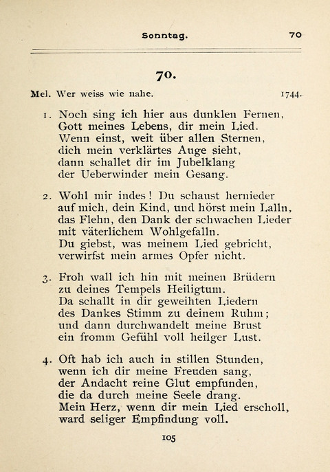 Gesangbuch der Zionsgemeinde zu Baltimore page 105