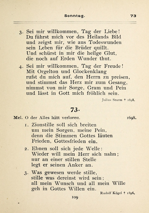 Gesangbuch der Zionsgemeinde zu Baltimore page 109