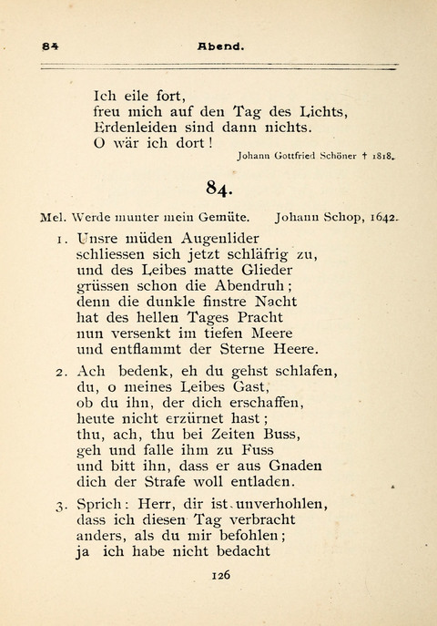 Gesangbuch der Zionsgemeinde zu Baltimore page 126