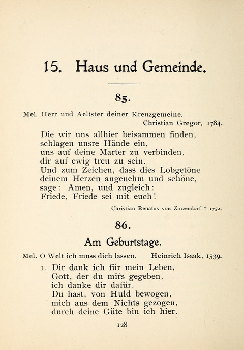 Gesangbuch der Zionsgemeinde zu Baltimore page 128