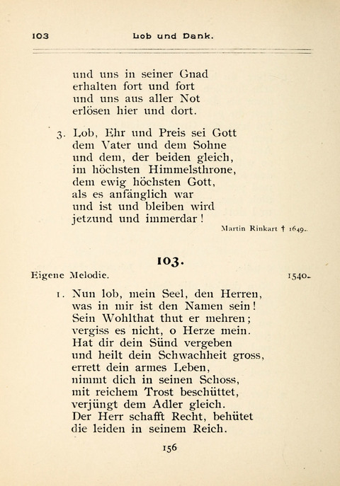 Gesangbuch der Zionsgemeinde zu Baltimore page 156