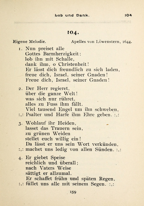 Gesangbuch der Zionsgemeinde zu Baltimore page 159