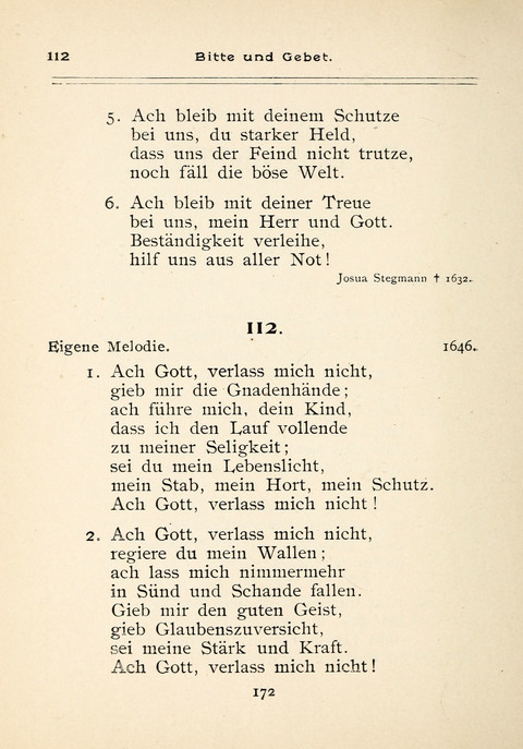 Gesangbuch der Zionsgemeinde zu Baltimore page 172