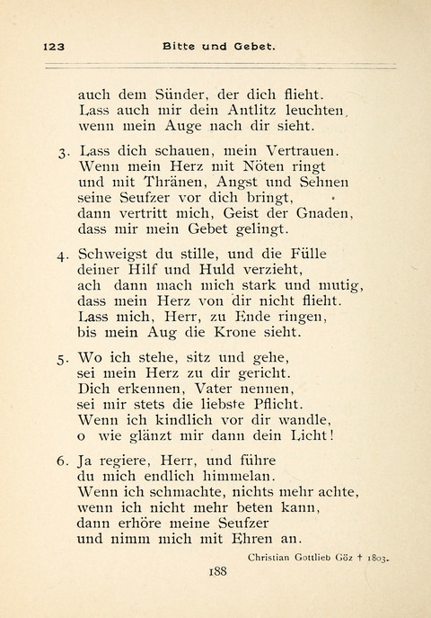 Gesangbuch der Zionsgemeinde zu Baltimore page 188