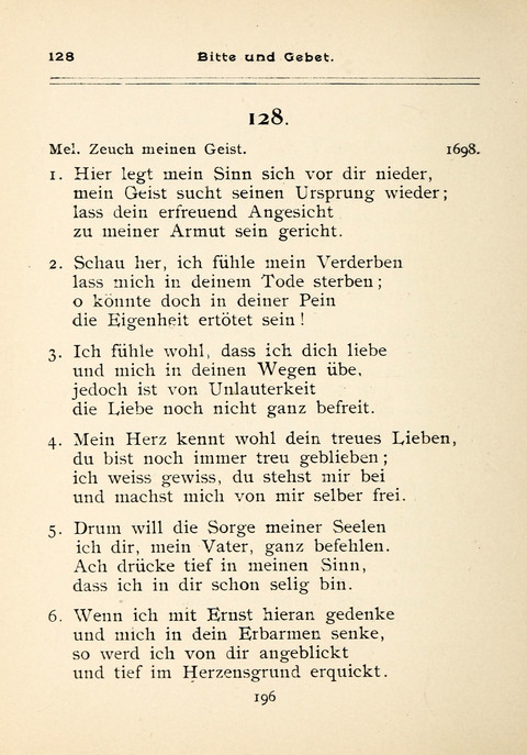 Gesangbuch der Zionsgemeinde zu Baltimore page 196