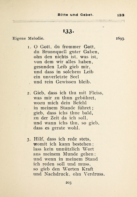 Gesangbuch der Zionsgemeinde zu Baltimore page 203