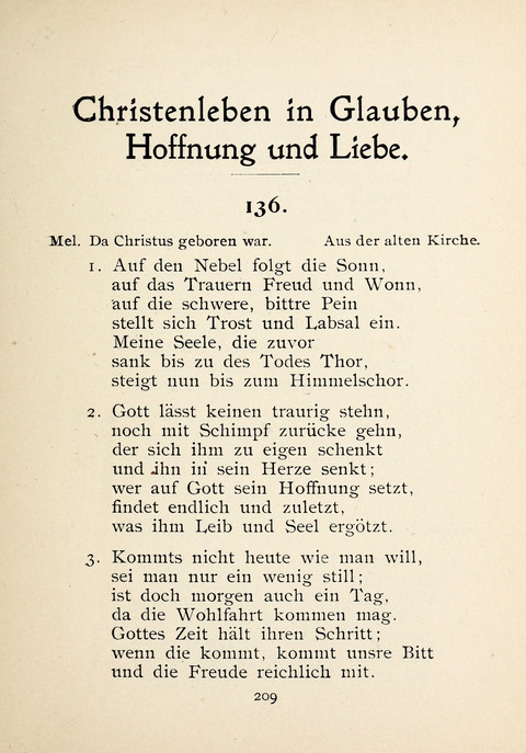 Gesangbuch der Zionsgemeinde zu Baltimore page 209