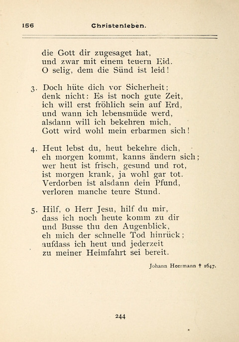 Gesangbuch der Zionsgemeinde zu Baltimore page 244