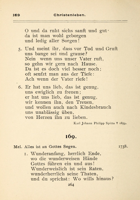 Gesangbuch der Zionsgemeinde zu Baltimore page 264