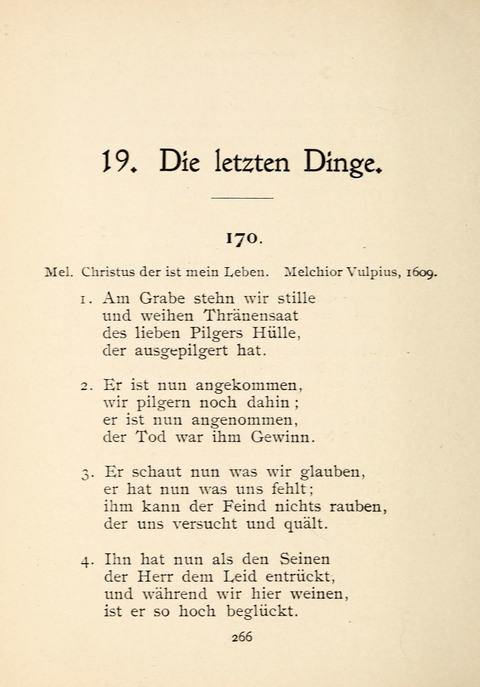 Gesangbuch der Zionsgemeinde zu Baltimore page 266