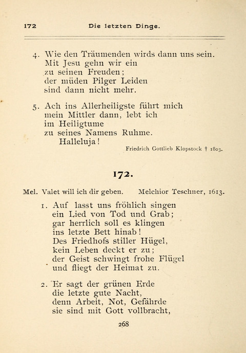 Gesangbuch der Zionsgemeinde zu Baltimore page 268