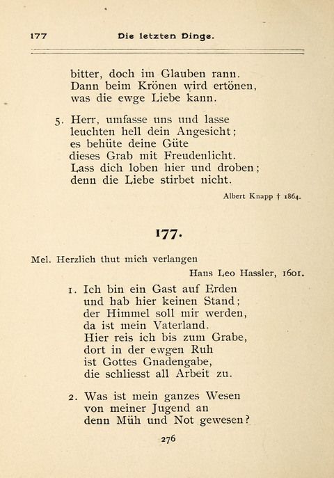 Gesangbuch der Zionsgemeinde zu Baltimore page 276