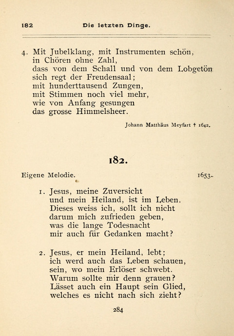 Gesangbuch der Zionsgemeinde zu Baltimore page 284