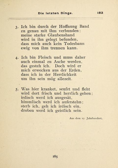 Gesangbuch der Zionsgemeinde zu Baltimore page 285