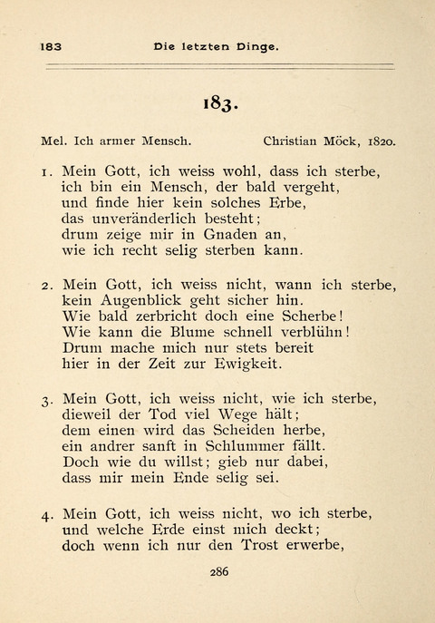 Gesangbuch der Zionsgemeinde zu Baltimore page 286