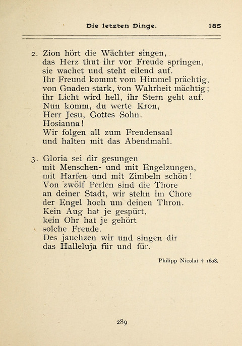 Gesangbuch der Zionsgemeinde zu Baltimore page 289