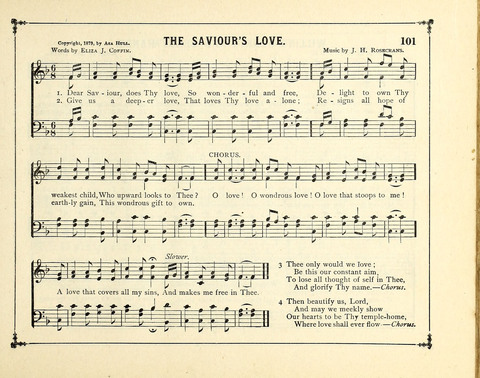 The Gem of Gems: a choice collection of sacred songs, original and selected, for the use of Sunday-Schools, Bible Classes and Social Worship page 101