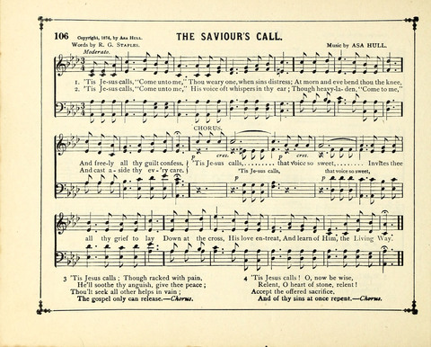 The Gem of Gems: a choice collection of sacred songs, original and selected, for the use of Sunday-Schools, Bible Classes and Social Worship page 106