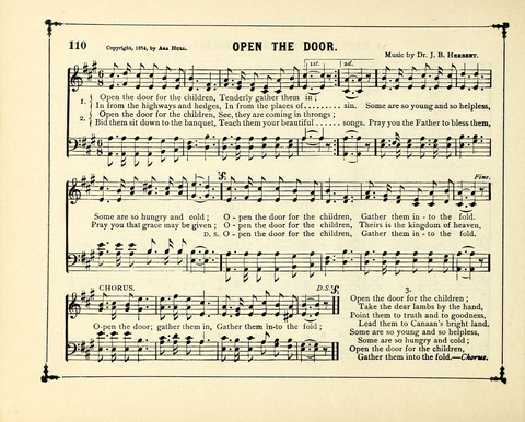 The Gem of Gems: a choice collection of sacred songs, original and selected, for the use of Sunday-Schools, Bible Classes and Social Worship page 110