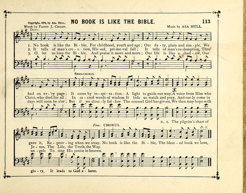 The Gem of Gems: a choice collection of sacred songs, original and selected, for the use of Sunday-Schools, Bible Classes and Social Worship page 113