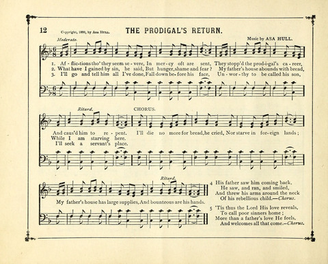 The Gem of Gems: a choice collection of sacred songs, original and selected, for the use of Sunday-Schools, Bible Classes and Social Worship page 12