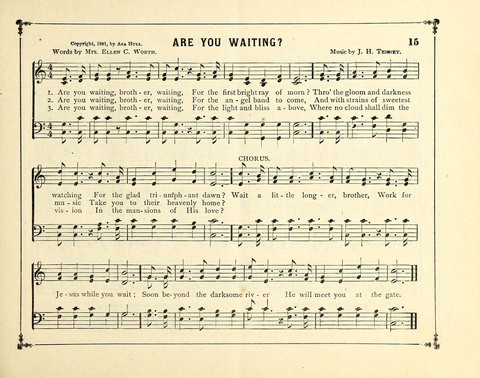 The Gem of Gems: a choice collection of sacred songs, original and selected, for the use of Sunday-Schools, Bible Classes and Social Worship page 15