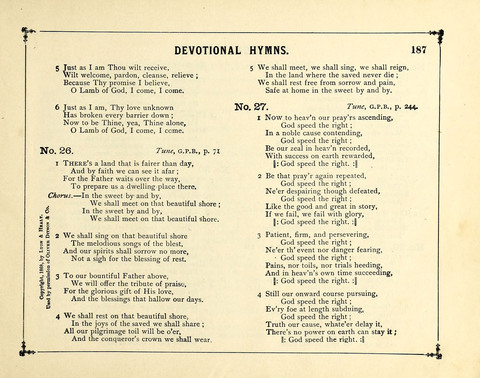 The Gem of Gems: a choice collection of sacred songs, original and selected, for the use of Sunday-Schools, Bible Classes and Social Worship page 187