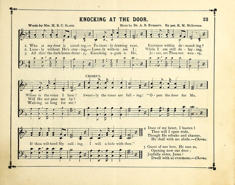 The Gem of Gems: a choice collection of sacred songs, original and selected, for the use of Sunday-Schools, Bible Classes and Social Worship page 23