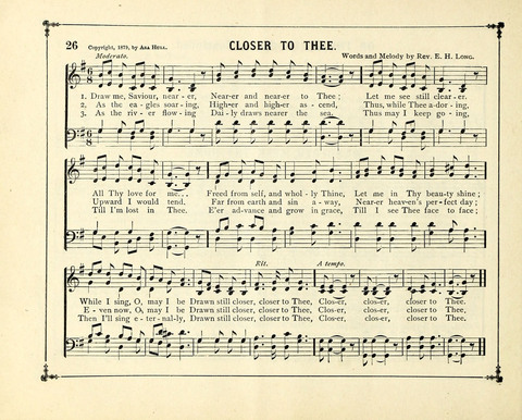 The Gem of Gems: a choice collection of sacred songs, original and selected, for the use of Sunday-Schools, Bible Classes and Social Worship page 26